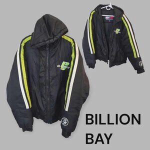 Vintage Billion Bay Limited Edition  Hooded Winter Ski Coat Jacket Mens Large